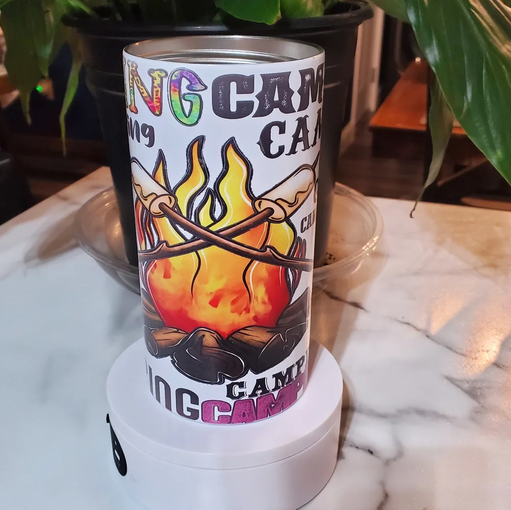 CAMPING 4 in 1 Can Cooler 14oz Tumbler 🎉sale